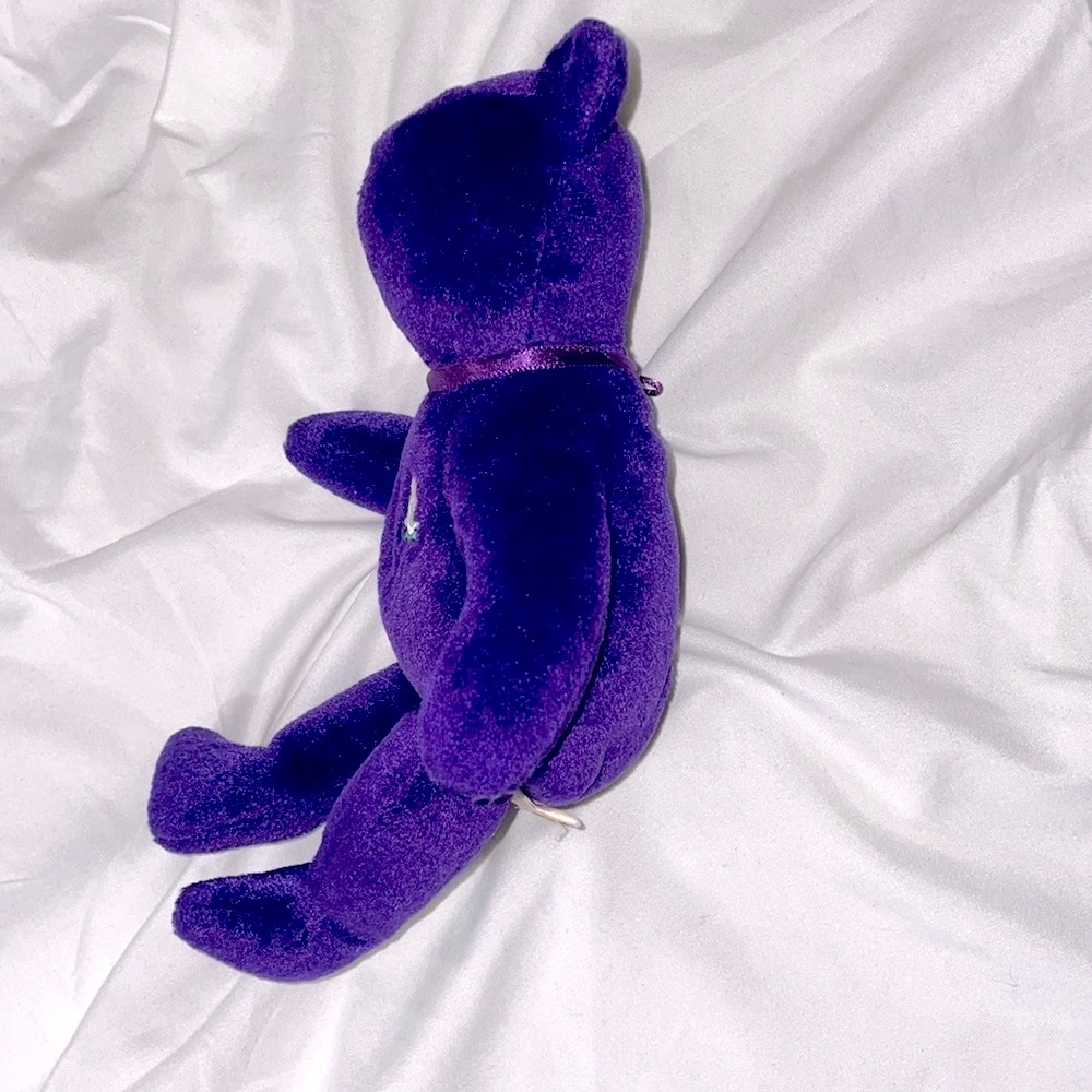 TY The Beanie Babies Collection 1997 Princess purple bear - Picture 3 of 9